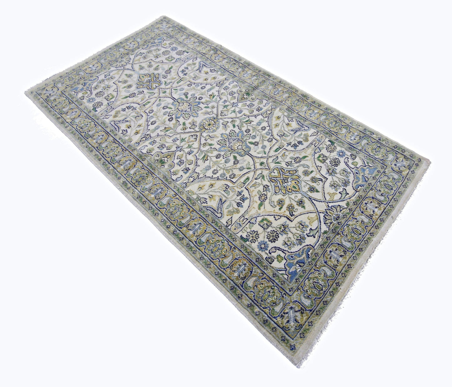 Handmade Vintage Persian Rug | 137 x 74 cm | 4'6" x 2'5" - Najaf Rugs & Textile