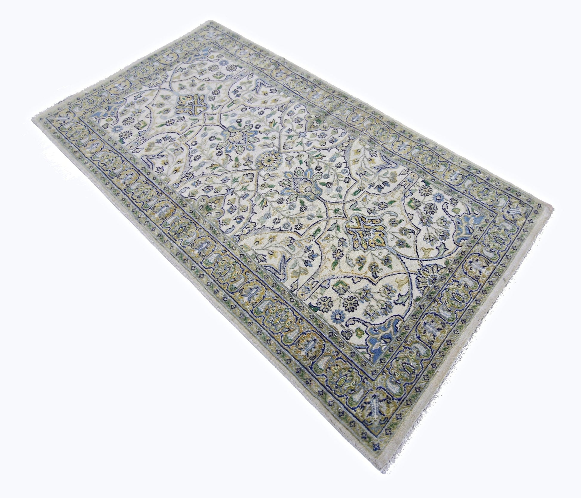 Handmade Vintage Persian Rug | 137 x 74 cm | 4'6" x 2'5" - Najaf Rugs & Textile