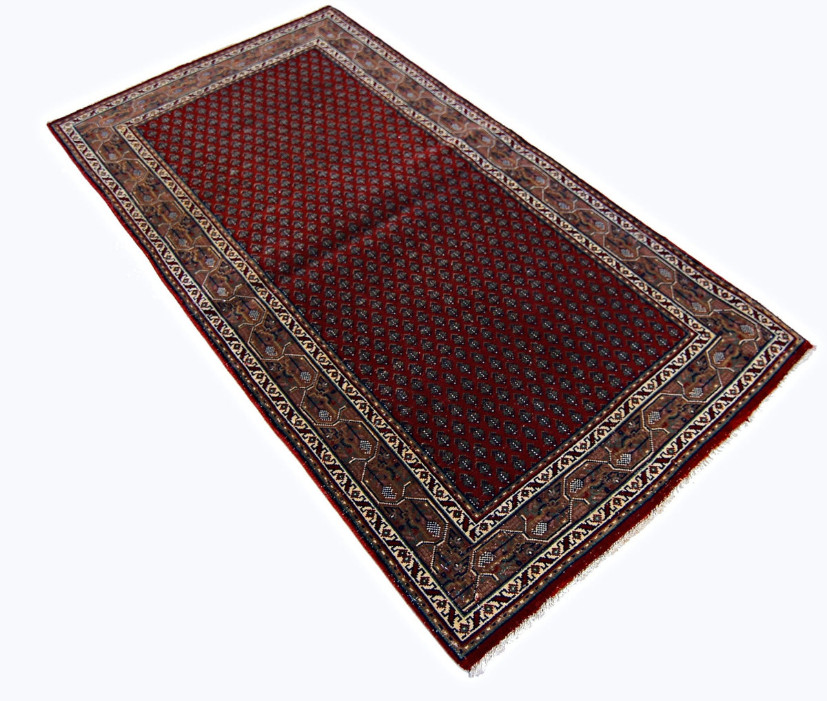 Handmade Vintage Persian Rug | 139 x 74 cm | 4'7" x 2'4" - Najaf Rugs & Textile