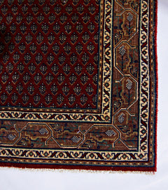 Handmade Vintage Persian Rug | 139 x 74 cm | 4'7" x 2'4" - Najaf Rugs & Textile
