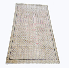 Handmade Vintage Persian Rug | 139 x 75 cm | 4'6" x 2'6" - Najaf Rugs & Textile