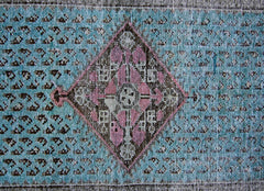 Handmade Vintage Persian Rug | 141 x 68 cm | 4'8" x 2'3" - Najaf Rugs & Textile