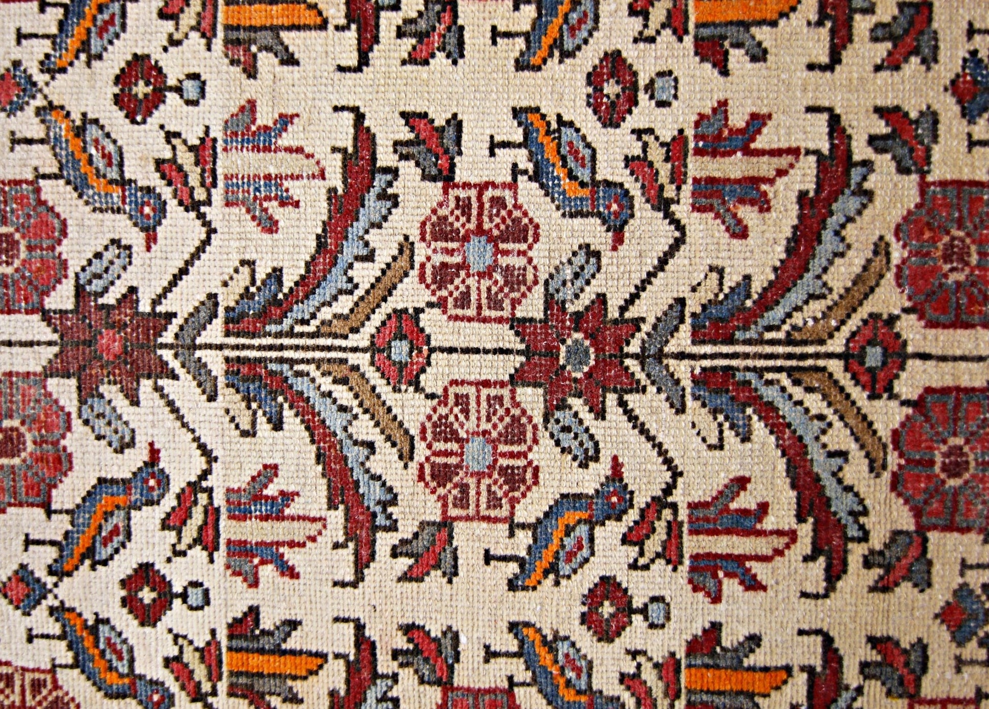 Handmade Vintage Persian Rug | 143 x 93 cm | 4'8" x 3' - Najaf Rugs & Textile