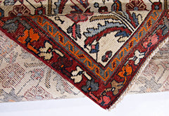Handmade Vintage Persian Rug | 143 x 93 cm | 4'8" x 3' - Najaf Rugs & Textile