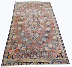 Handmade Vintage Persian Rug | 175 x 108 cm | 5'9" x 3'7" - Najaf Rugs & Textile