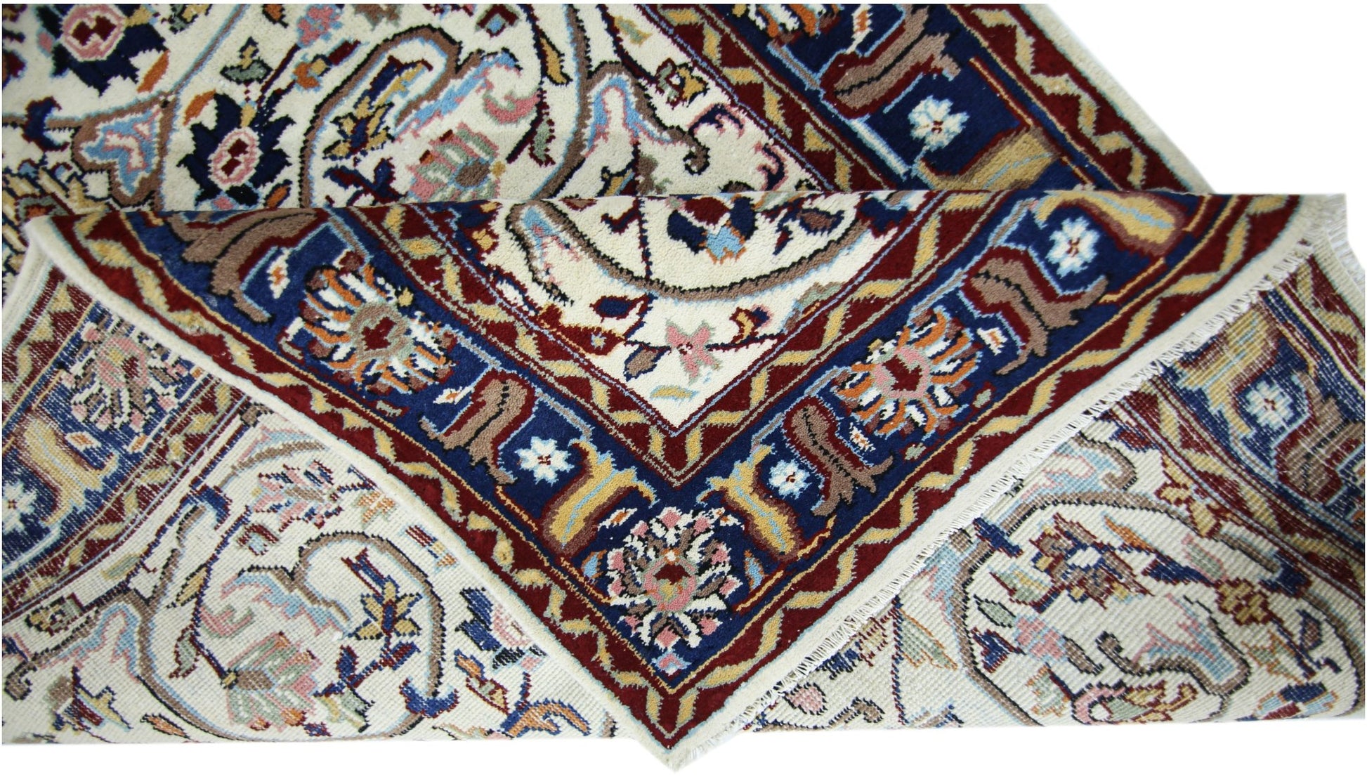 Handmade Vintage Persian Rug | 196 x 99 cm | 6'5" x 3'3" - Najaf Rugs & Textile