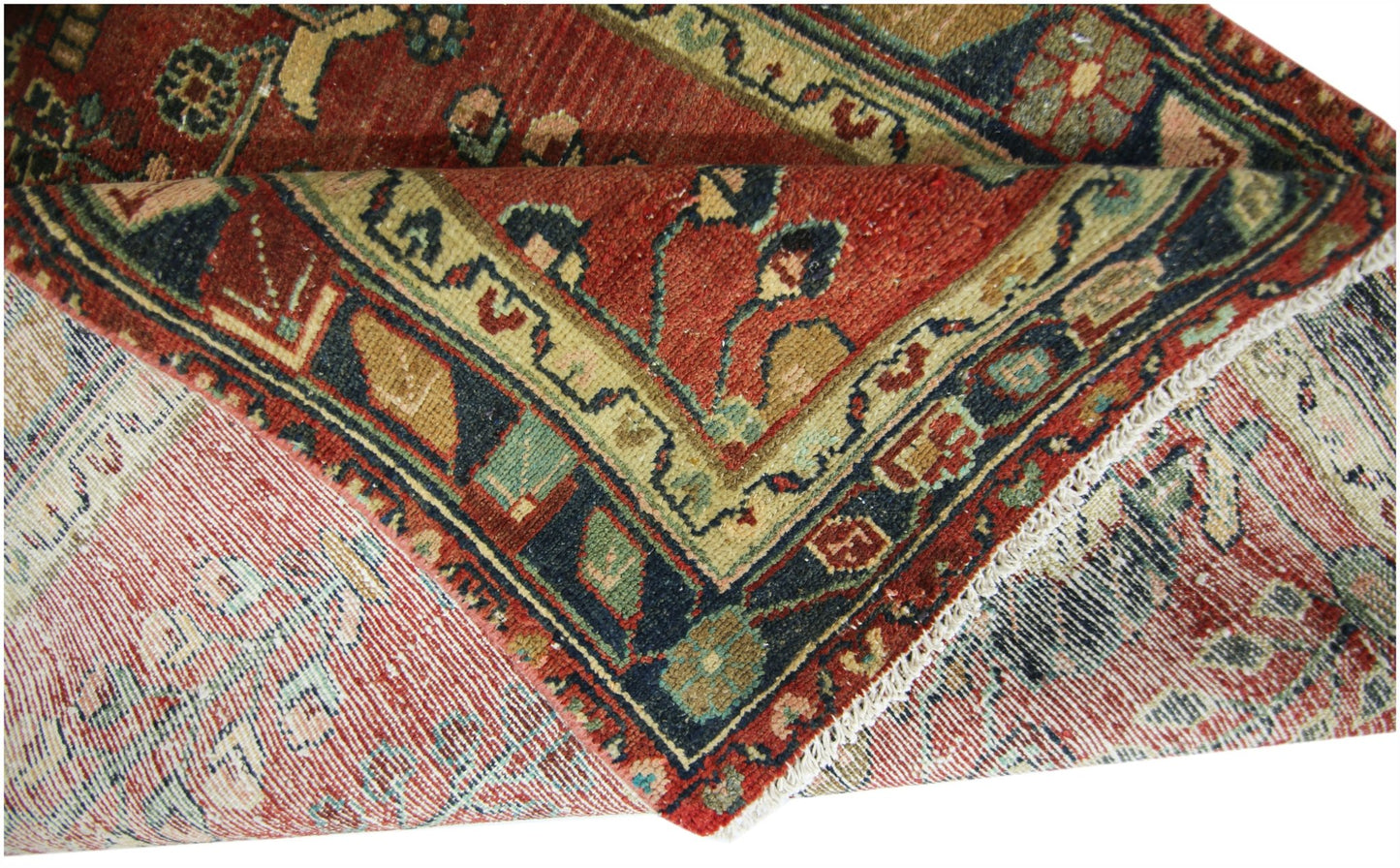 Handmade Vintage Persian Rug | 197 x 98 cm | 6'5" x 3'3" - Najaf Rugs & Textile