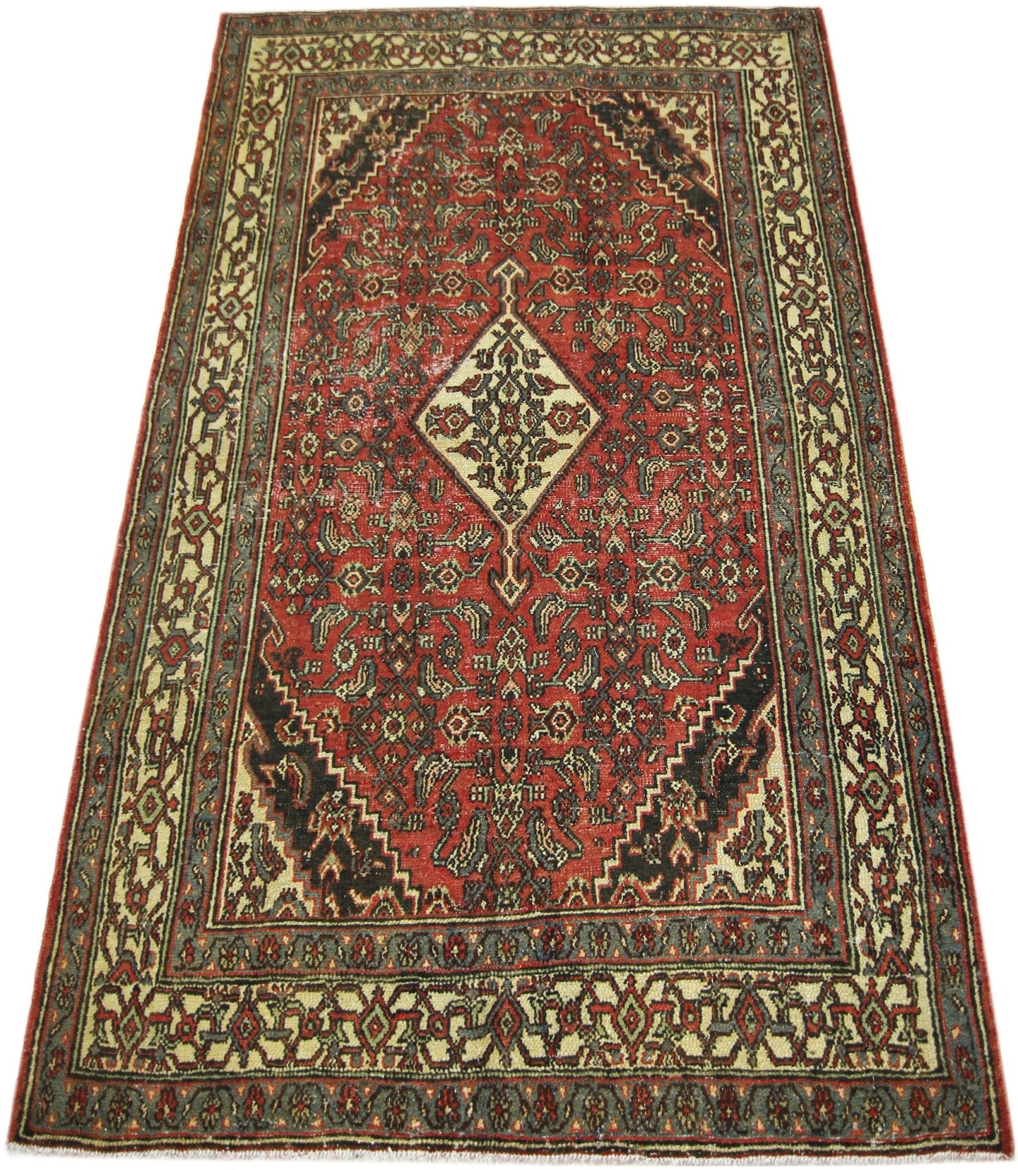 Handmade Vintage Persian Rug | 200 x 135 cm | 6'7" x 4'5" - Najaf Rugs & Textile