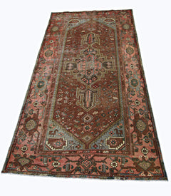 Handmade Vintage Persian Rug | 204 x 125 cm | 6'8" x 4'1" - Najaf Rugs & Textile