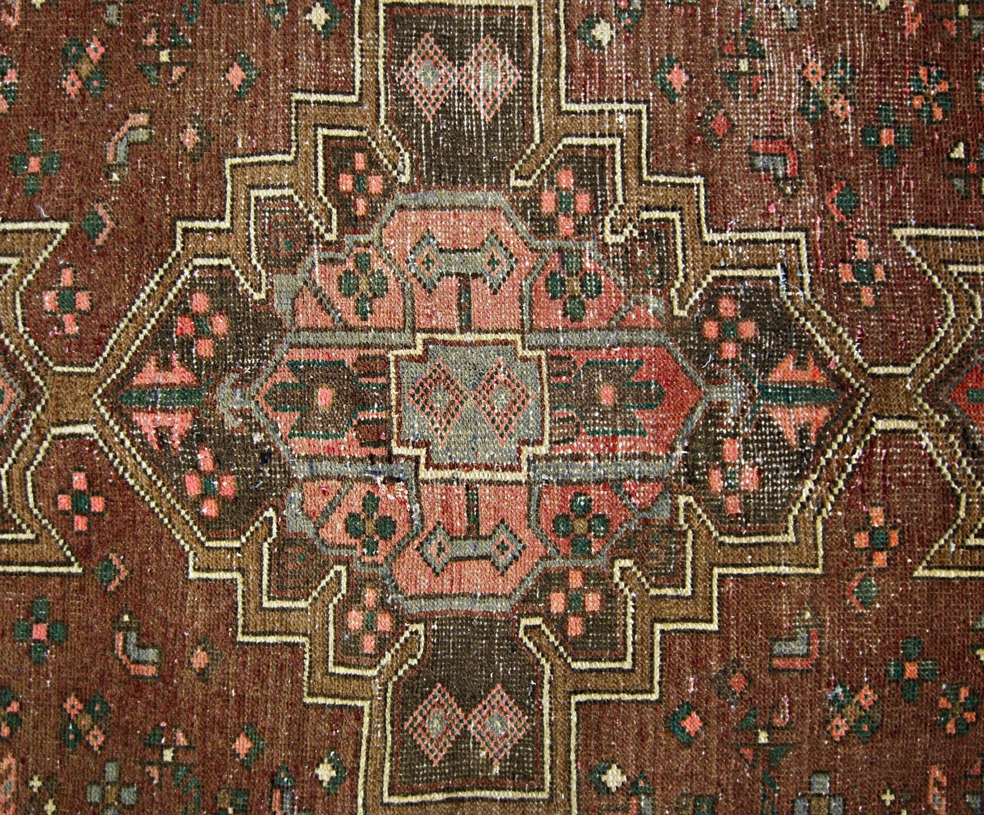 Handmade Vintage Persian Rug | 204 x 125 cm | 6'8" x 4'1" - Najaf Rugs & Textile