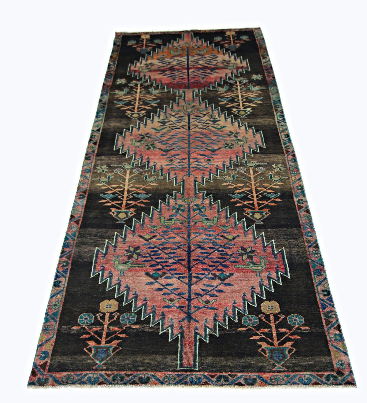 Handmade Vintage Persian Rug | 267 x 120 cm | 8'9" x 3'11" - Najaf Rugs & Textile