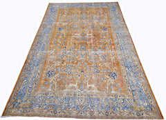Handmade Vintage Persian Rug | 268 x 162 cm | 8'9" x 5'4" - Najaf Rugs & Textile