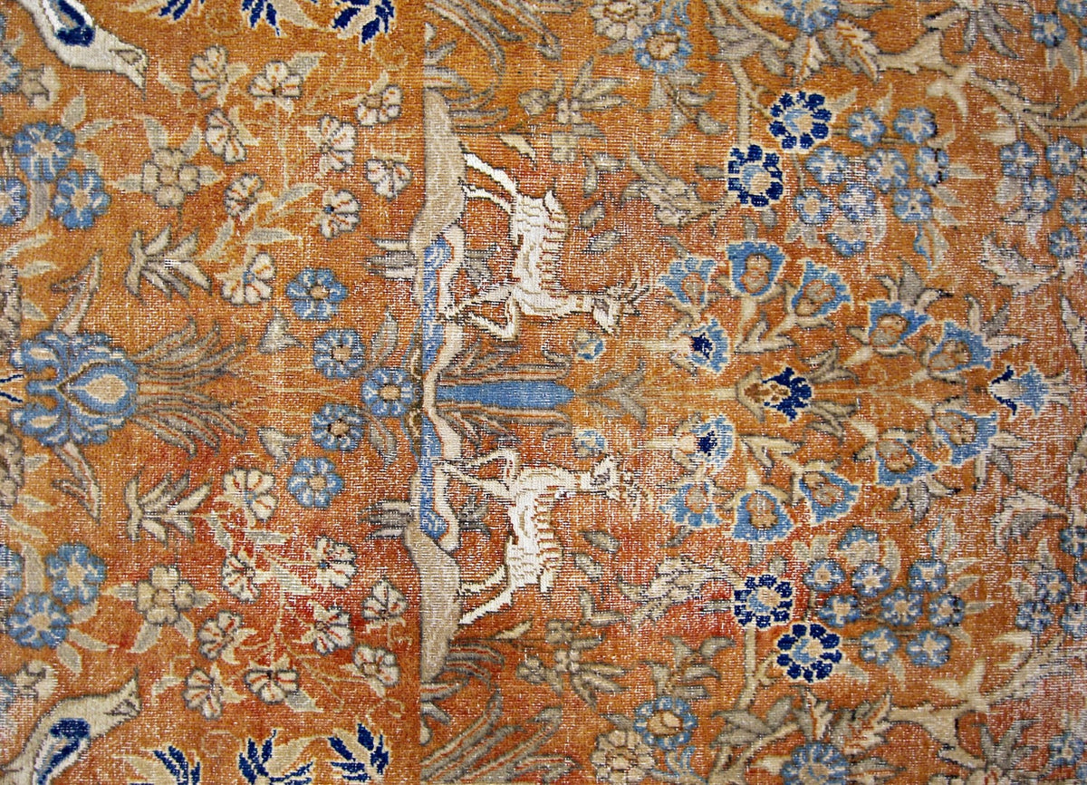 Handmade Vintage Persian Rug | 268 x 162 cm | 8'9" x 5'4" - Najaf Rugs & Textile