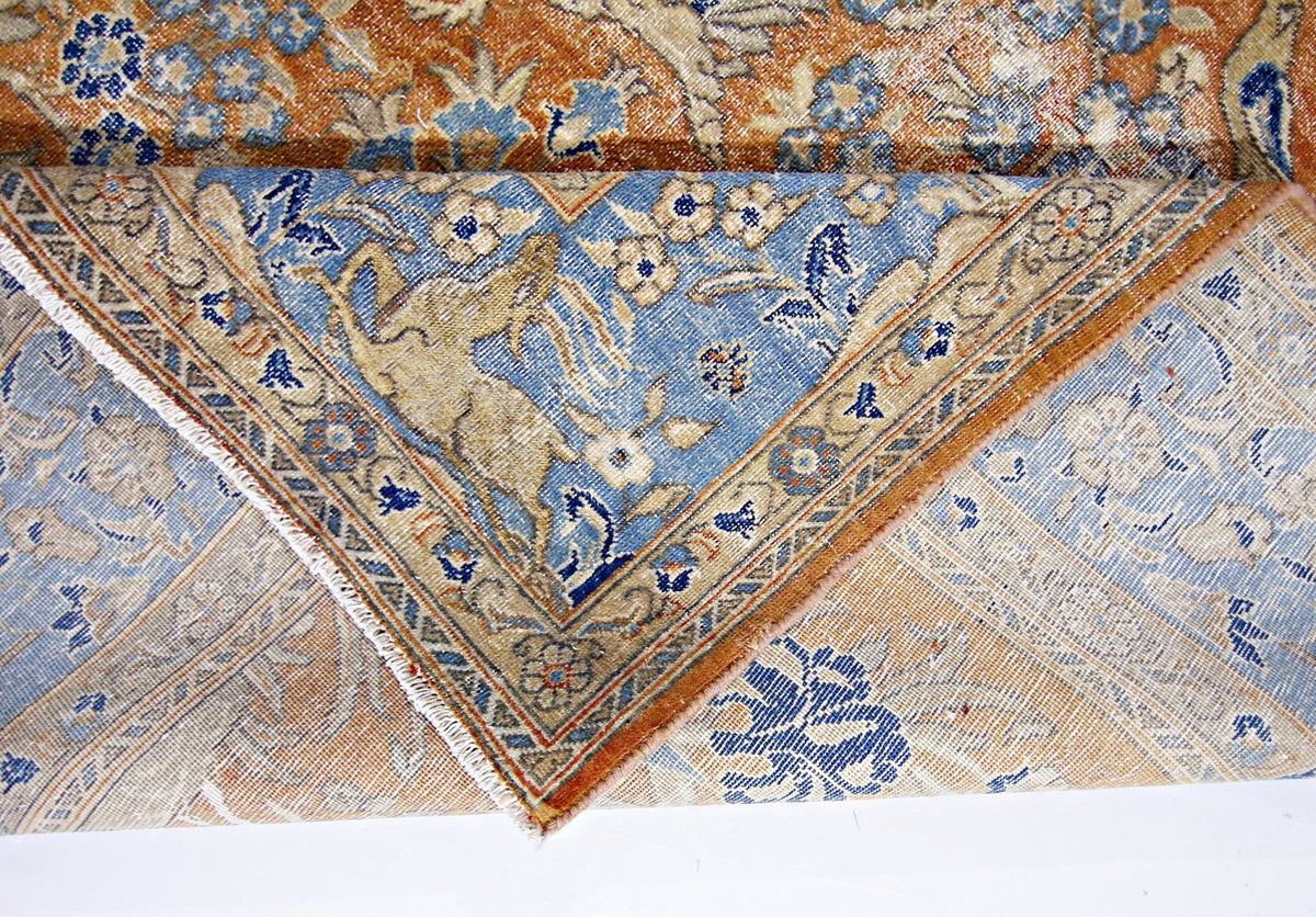 Handmade Vintage Persian Rug | 268 x 162 cm | 8'9" x 5'4" - Najaf Rugs & Textile
