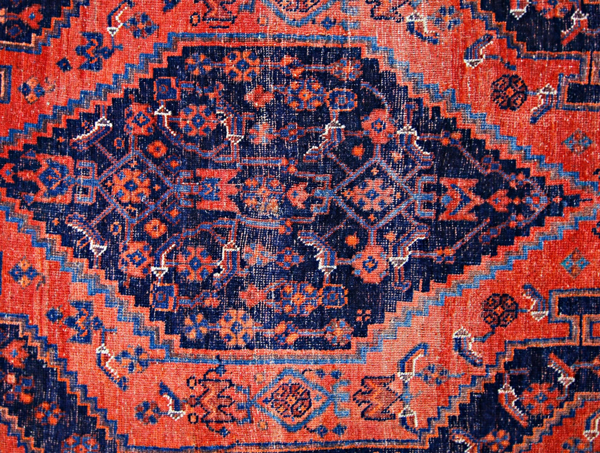 Handmade Vintage Persian Rug | 273 x 130 cm | 8'11" x 4'3" - Najaf Rugs & Textile