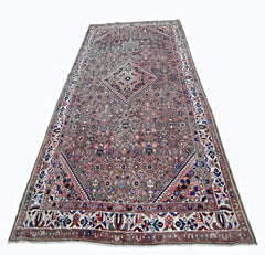 Handmade Vintage Persian Rug | 304 x 161 cm | 10' x 5'4" - Najaf Rugs & Textile