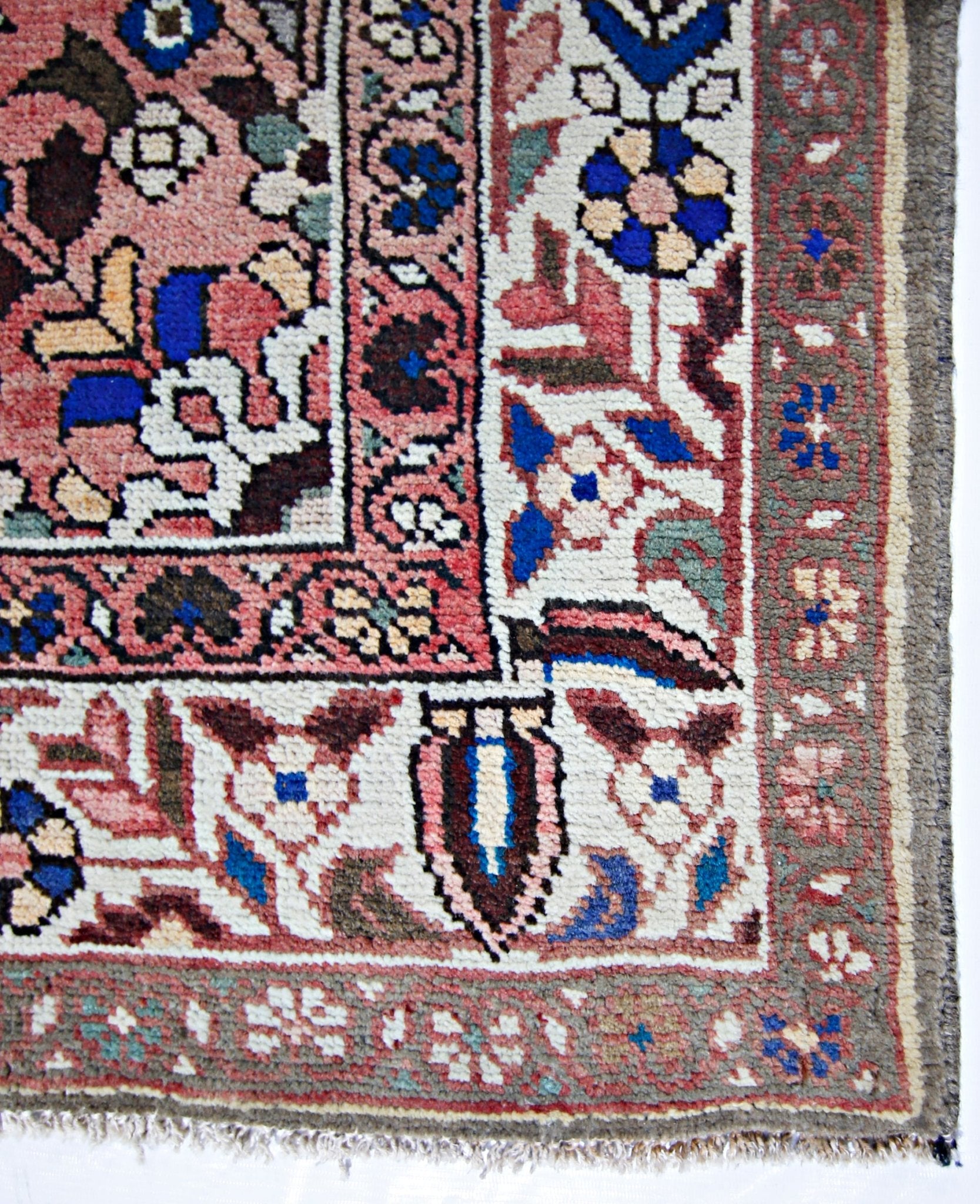 Handmade Vintage Persian Rug | 304 x 161 cm | 10' x 5'4" - Najaf Rugs & Textile
