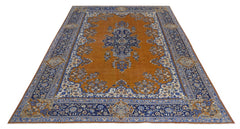 Handmade Vintage Persian Rug | 311 x 201 cm | 10'3" x 6'7" - Najaf Rugs & Textile