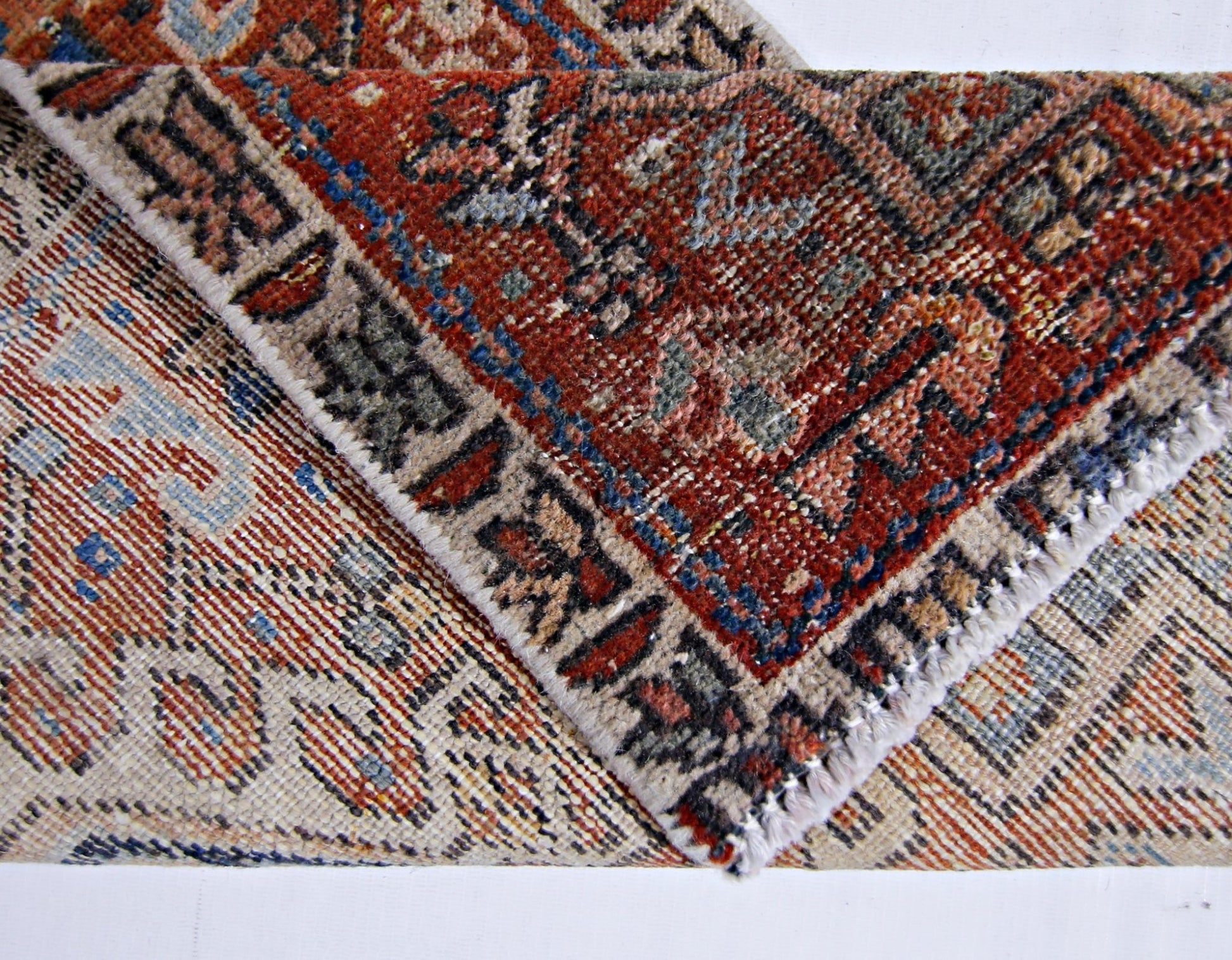Handmade Vintage Persian Hallway Runner | 148 x 50 cm | 4'10" x 1'8" - Najaf Rugs & Textile
