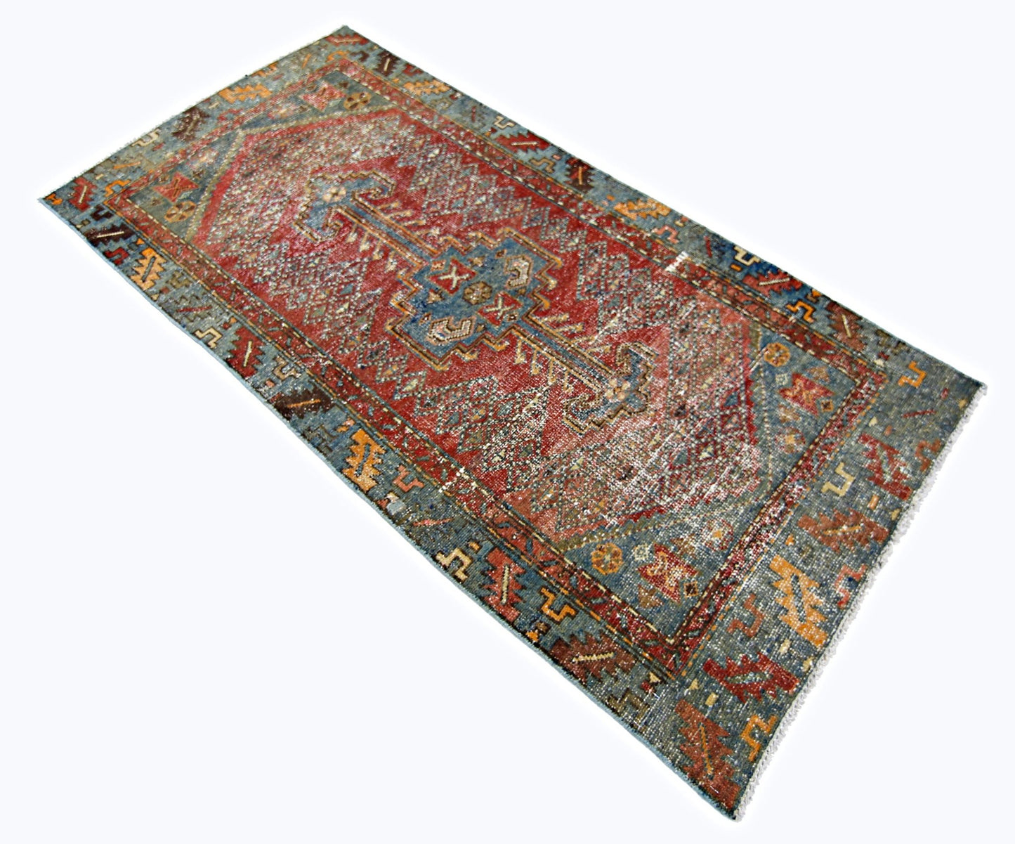 Handmade Vintage Persian Hallway Runner | 181 x 88 cm | 5'11" x 2'10" - Najaf Rugs & Textile