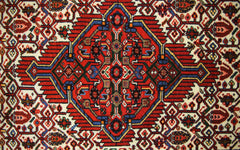 Handmade Vintage Persian Hallway Runner | 188 x 77 cm | 6'2" x 2'6" - Najaf Rugs & Textile