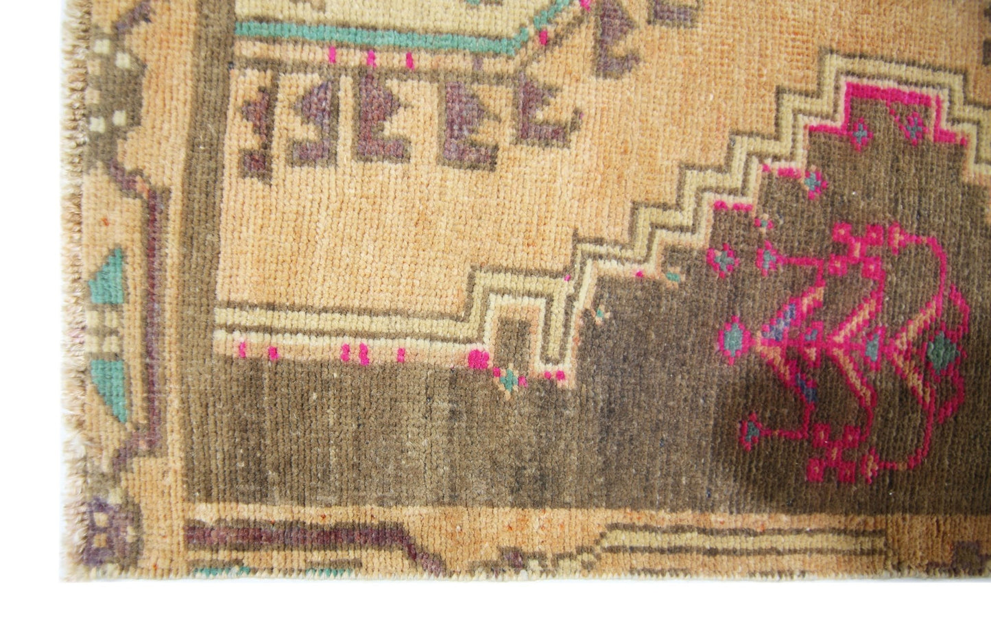 Handmade Vintage Persian Hallway Runner | 268 x 79 cm | 8'9" x 2'7" - Najaf Rugs & Textile