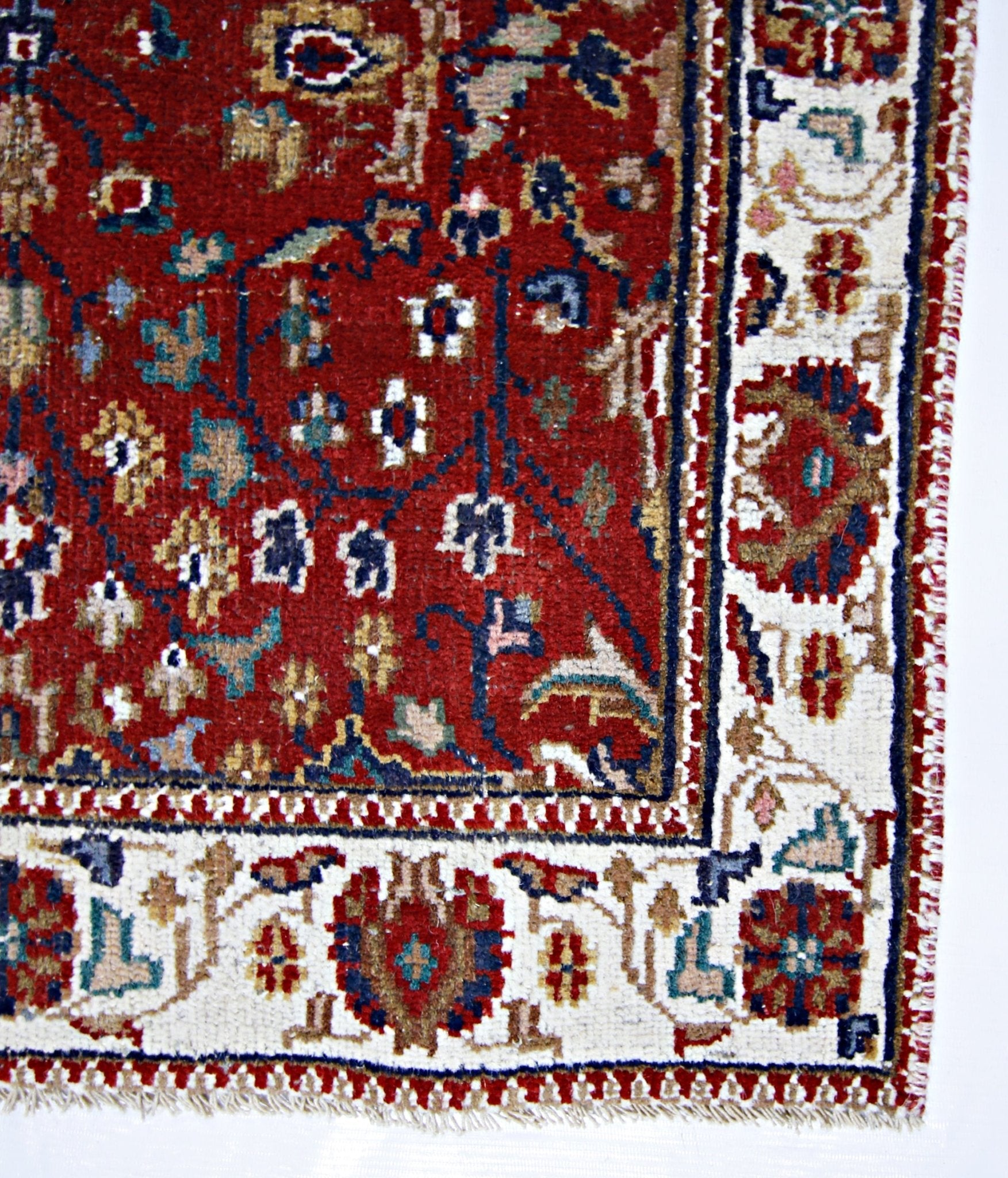 Handmade Vintage Persian Hallway Runner | 282 x 74 cm | 9'3"" x 2'5" - Najaf Rugs & Textile