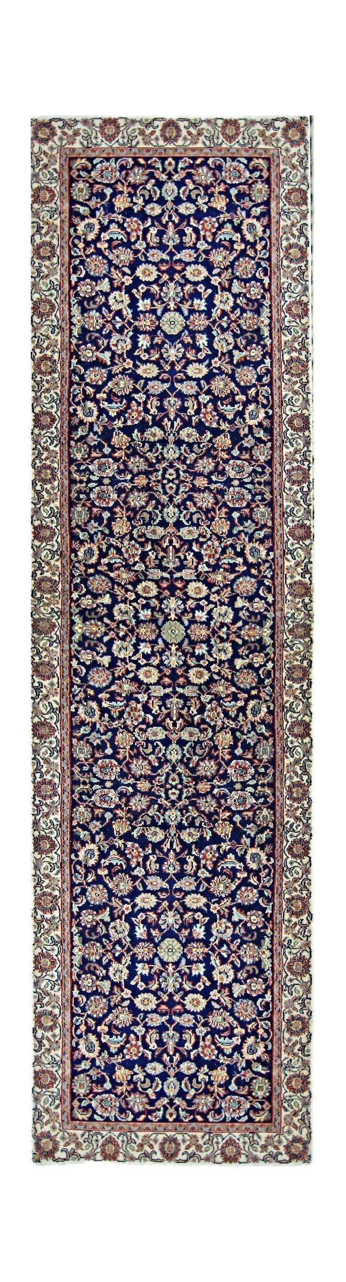Handmade Vintage Persian Hallway Runner | 286 x 69 cm | 9'5" x 2'3" - Najaf Rugs & Textile