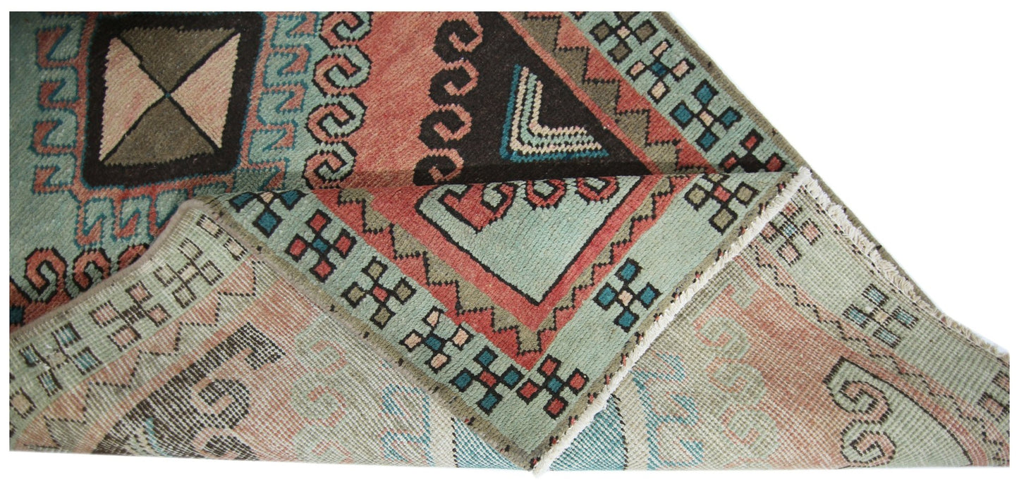 Handmade Vintage Persian Hallway Runner | 291 x 87 cm | 9'7" x 2'10" - Najaf Rugs & Textile
