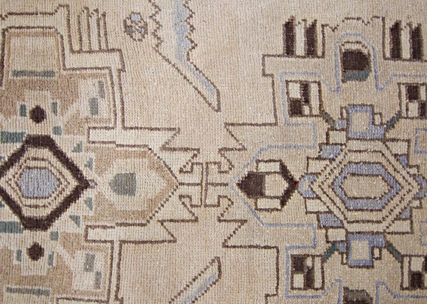 Handmade Vintage Persian Hallway Runner | 308 x 95 cm | 10'1" x 3'1" - Najaf Rugs & Textile