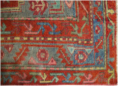 Handmade Vintage Persian Hallway Runner | 370 x 118 cm | 12'2" x 3'10" - Najaf Rugs & Textile