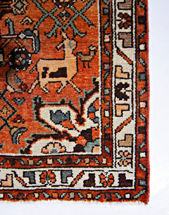 Handmade Vintage Persian Hallway Runner | 397 x 78 cm | 13' x 2'6" - Najaf Rugs & Textile