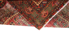 Handmade Vintage Persian Hallway Runner | 414 x 105 cm | 13'7" x 3'5" - Najaf Rugs & Textile