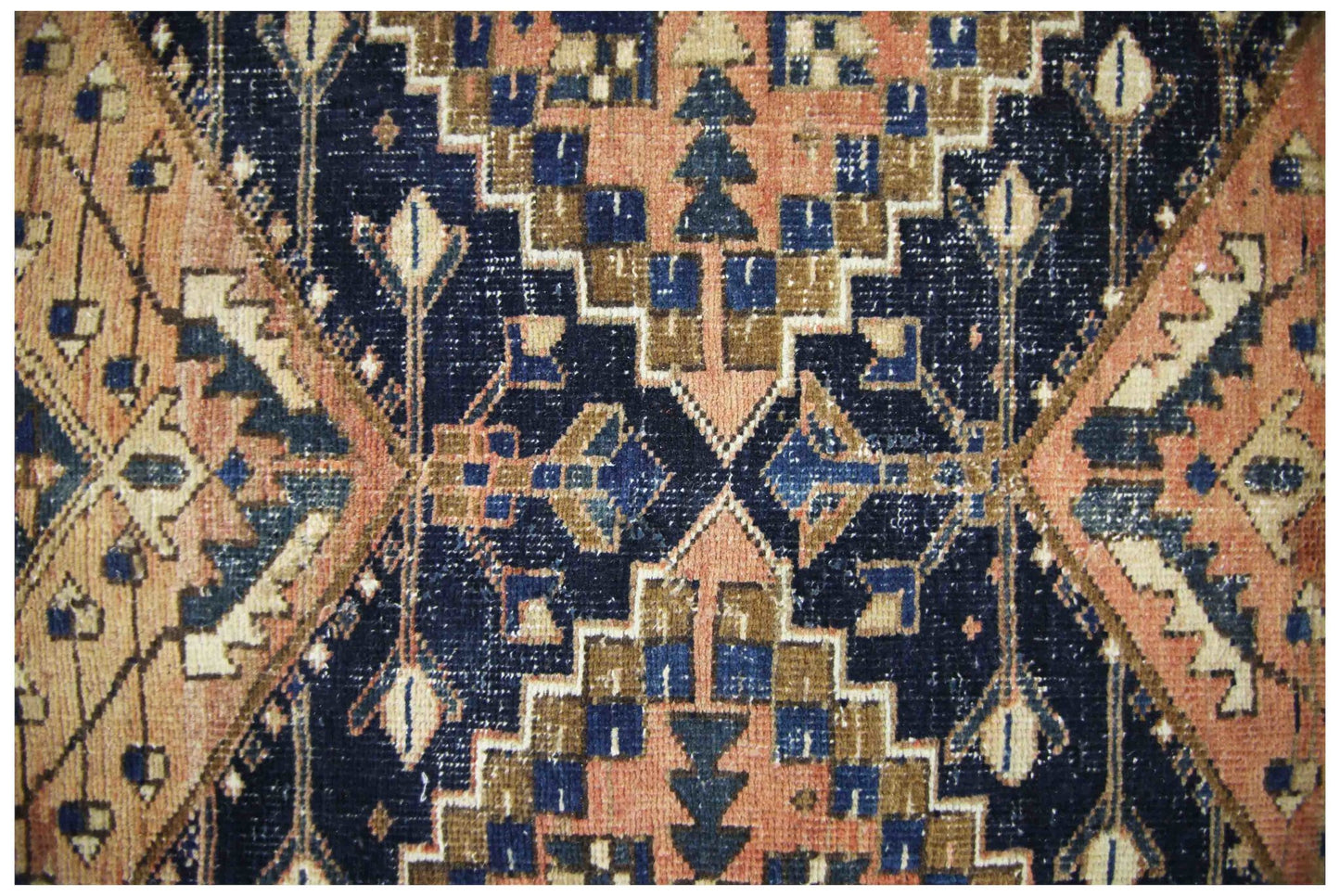 Handmade Vintage Persian Hallway Runner | 439 x 81 cm | 14'5" x 2'8" - Najaf Rugs & Textile