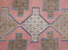 Handmade Vintage Persian Sanandaj Rug | 148 x 122 cm | 4'10" x 4' - Najaf Rugs & Textile