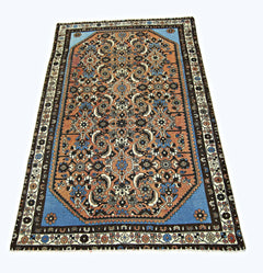 Handmade Vintage Persian Rug | 146 x 105 cm | 4'9" x 3'5" - Najaf Rugs & Textile