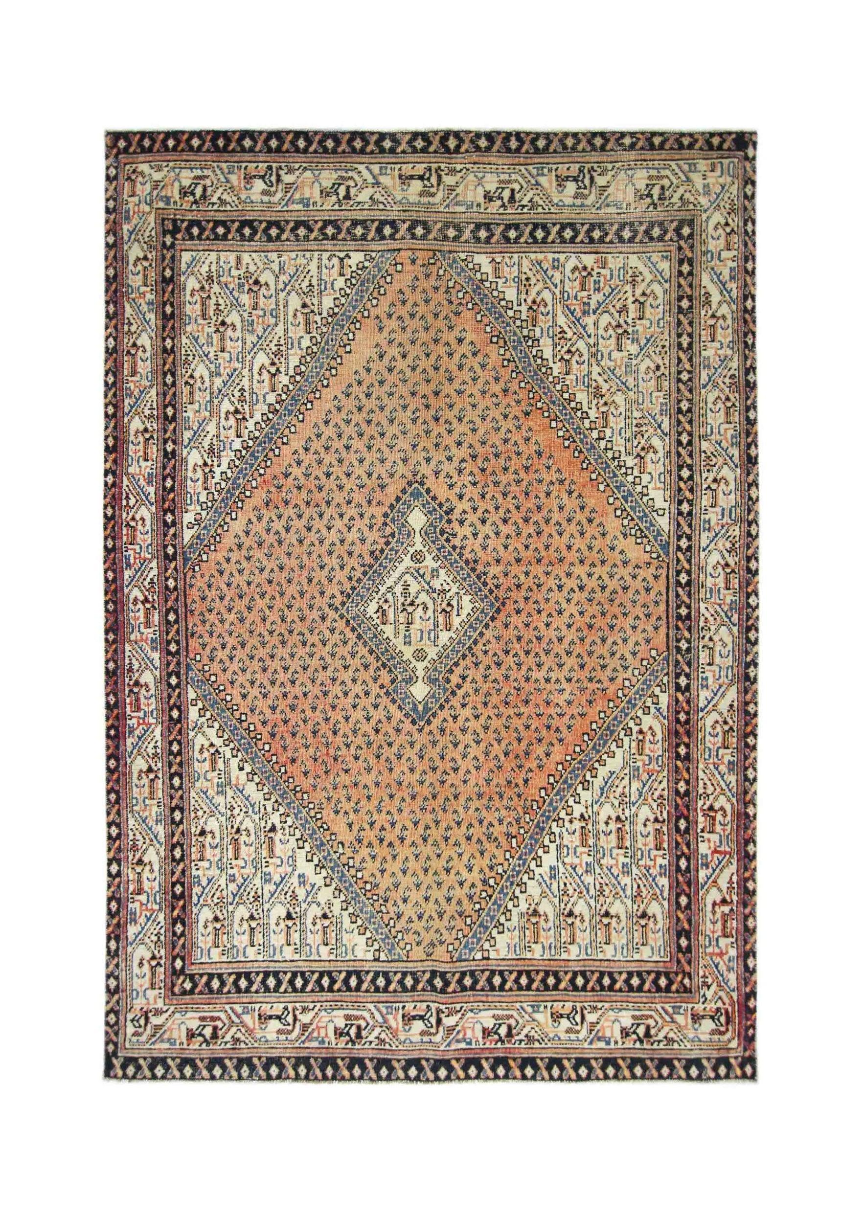 Vintage Persian Saraband Rug