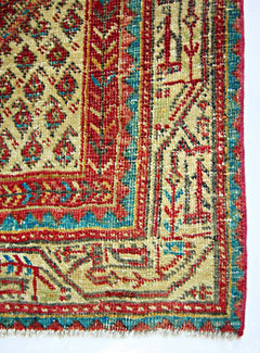Handmade Vintage Persian Seraband Rug | 209 x 121 cm | 6'10" x 4' - Najaf Rugs & Textile