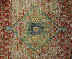 Handmade Vintage Persian Seraband Rug | 211 x 130 cm | 6'11" x 4'3" - Najaf Rugs & Textile