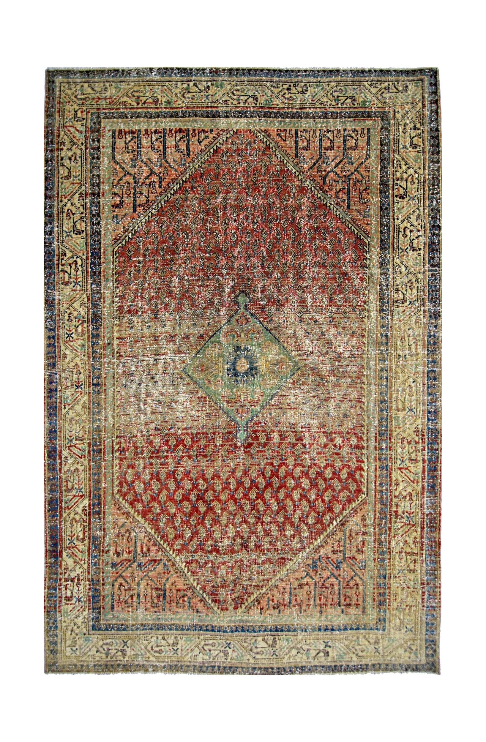 Vintage Persian Saraband Rug