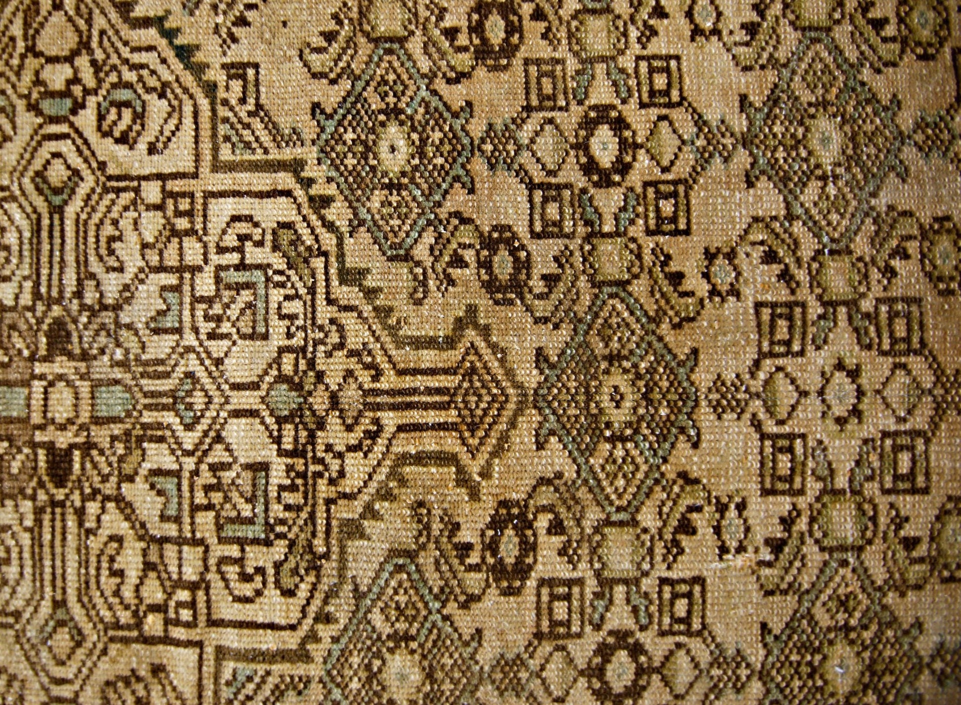 Handmade Vintage Persian Rug | 223 x 155 cm | 7'4" x 5'1" - Najaf Rugs & Textile