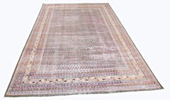 Handmade Vintage Persian Senneh Rug | 288 x 194 cm | 9'5" x 6'4" - Najaf Rugs & Textile