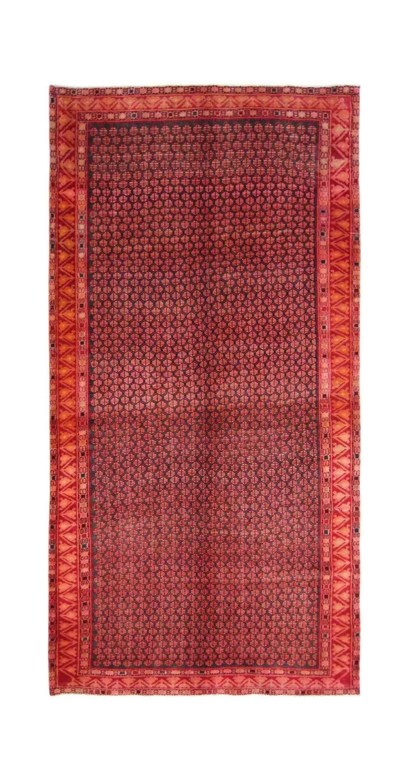 Handmade Vintage Persian Rug | 298 x 147 cm | 9'9" x 4'10" - Najaf Rugs & Textile