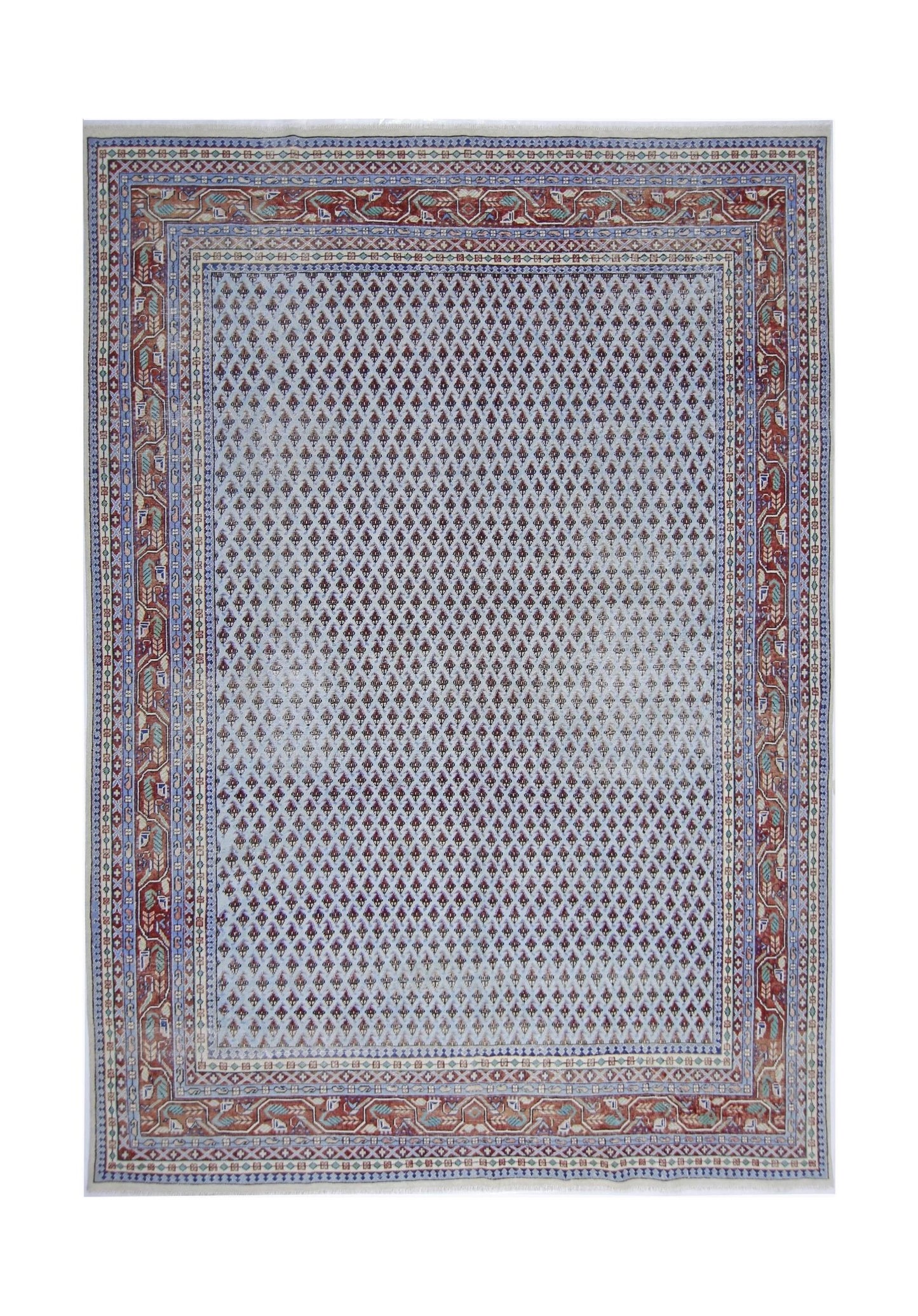 Handmade Vintage Persian Saraband Rug | 323 x 244 cm | 10'7" x 8' - Najaf Rugs & Textile