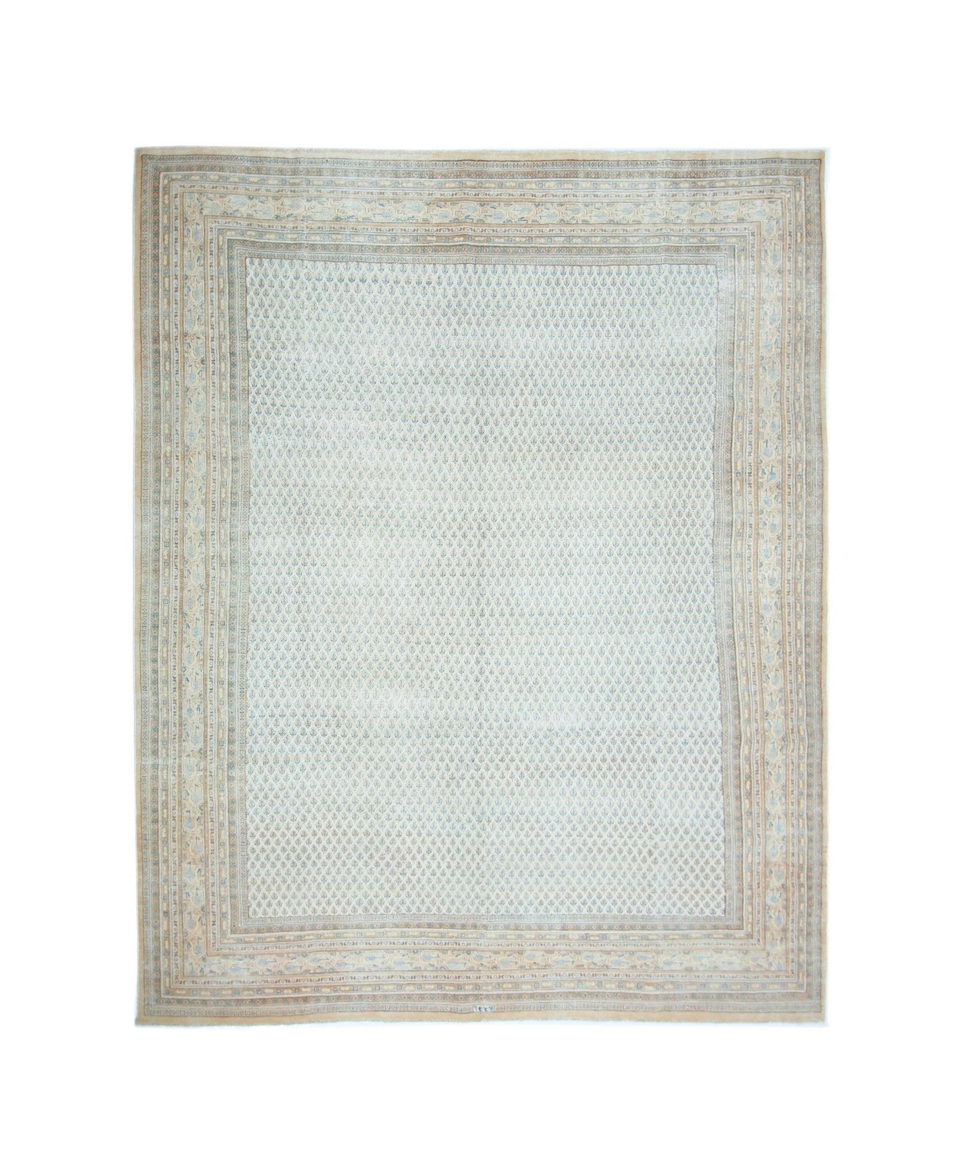 Handmade Vintage Persian Saraband Rug | 327 x 246 cm | 10'9" x 8'1" - Najaf Rugs & Textile