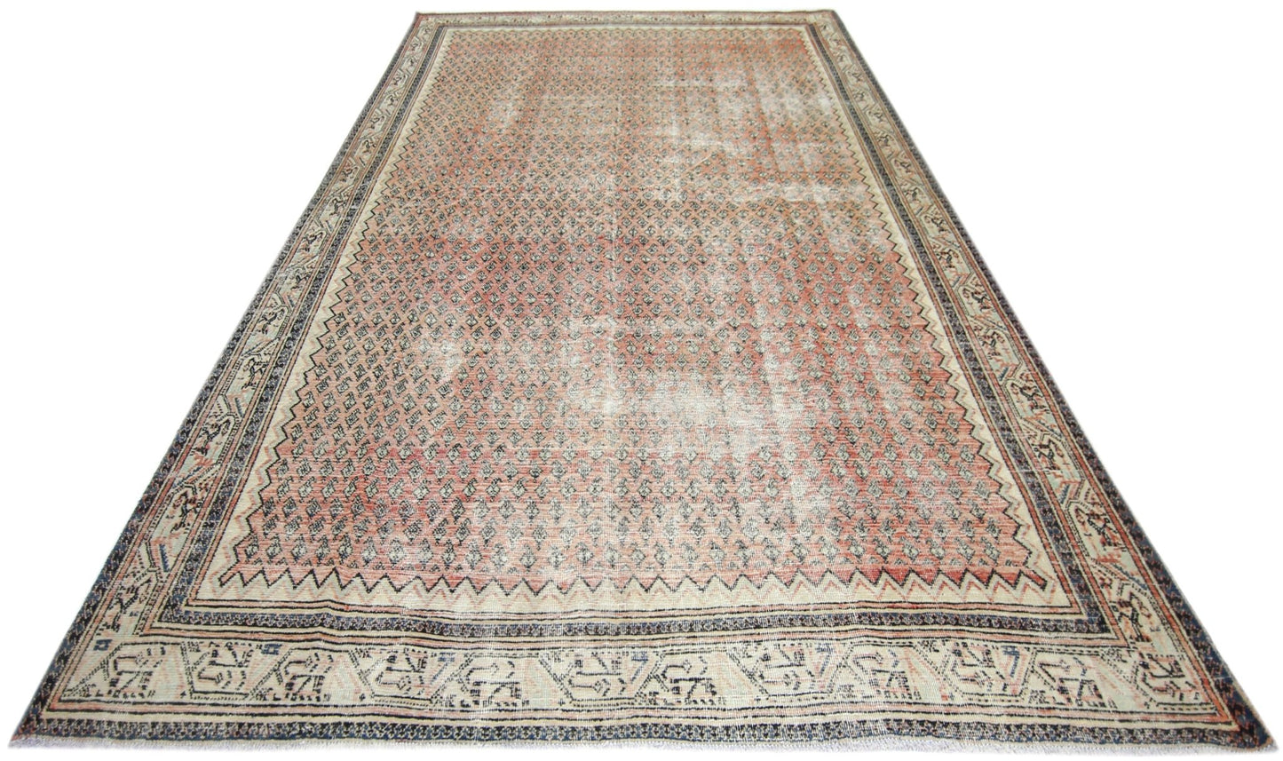 Handmade Vintage Persian Seraband Rug | 328 x 220 cm | 10'9" x 7'3" - Najaf Rugs & Textile