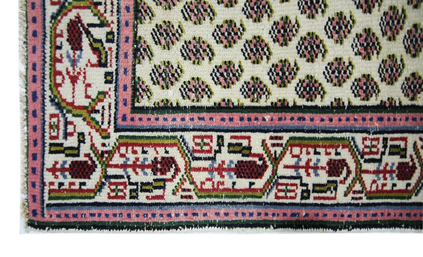 Handmade Vintage Persian Saraband Hallway Runner | 476 x 79 cm | 15'7" x 2'7" - Najaf Rugs & Textile