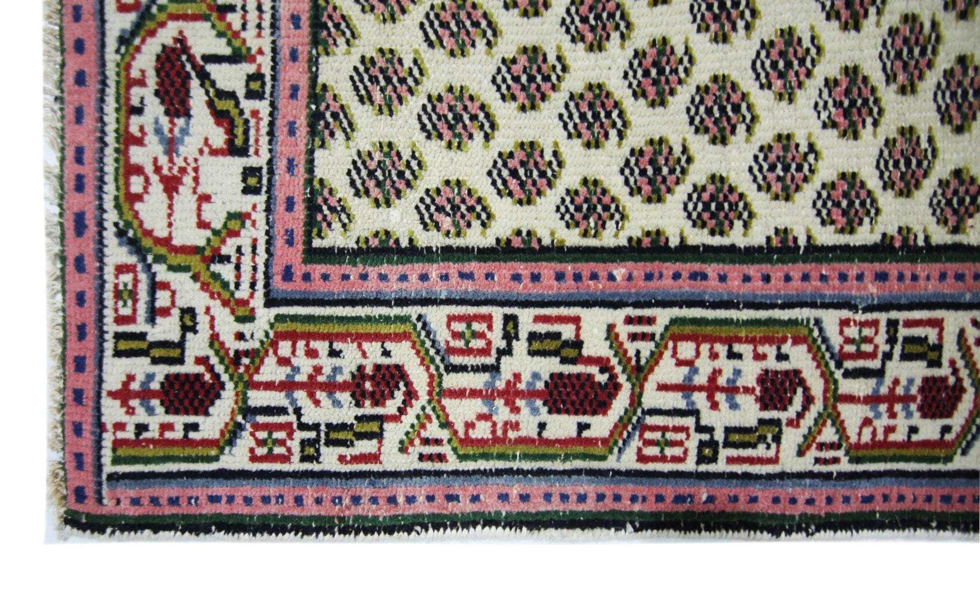 Handmade Vintage Persian Saraband Hallway Runner | 476 x 79 cm | 15'7" x 2'7" - Najaf Rugs & Textile