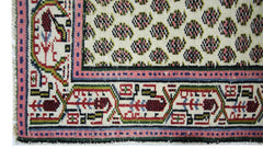Handmade Vintage Persian Saraband Hallway Runner | 476 x 79 cm | 15'7" x 2'7" - Najaf Rugs & Textile