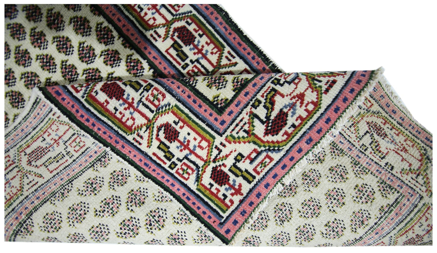Handmade Vintage Persian Saraband Hallway Runner | 476 x 79 cm | 15'7" x 2'7" - Najaf Rugs & Textile
